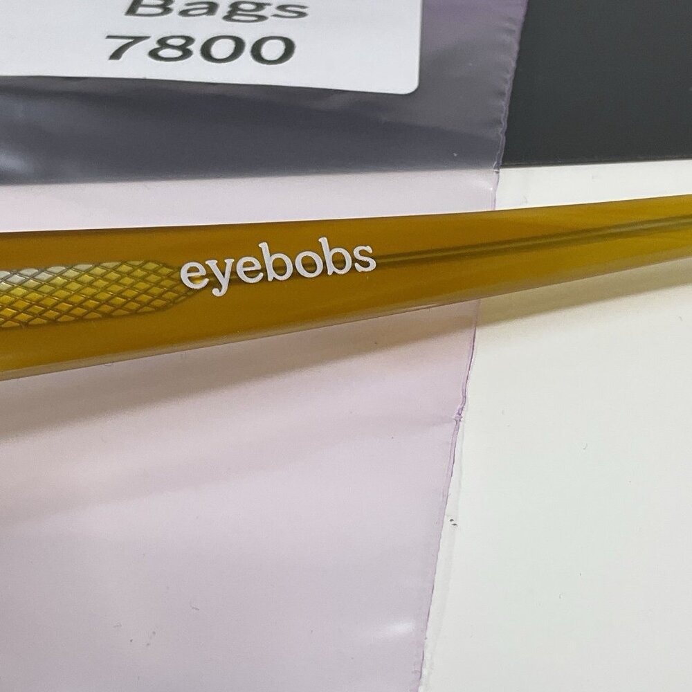 eyebobs Peckerhead Reading Glasses Color 20 - Cobalt Front with Blonde Temples - Picture 15 of 16